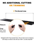 Bulletproof Black Composite Shims For Leveling Heavy Duty Plastic Furniture Levelers And Table Wedges Built Tough, showing hands snapping shim along pre-scored lines.