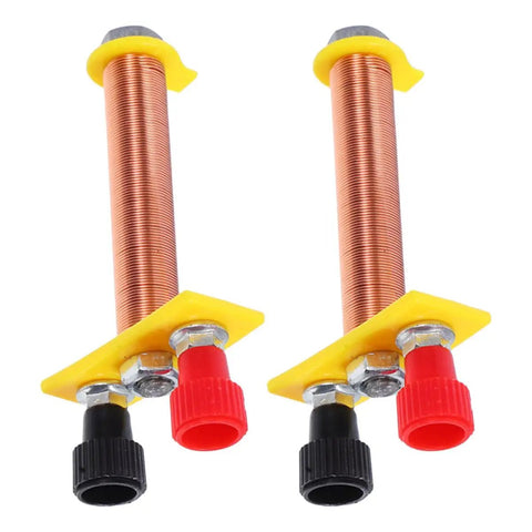 Two Pack T Shaped Solenoid Electromagnet Coil Kit For Hands On Physics Experiments Copper Wire Induction Learning Tool Educational