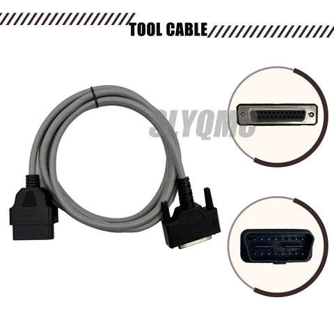 All In One Diesel Engine Diagnostics Kit With Diagmaster Software Parts Manual And DSTi Compatible Electronic Control Unit Diagnostics 4 Pin Cable Tool Set For Farmers Techs And Repair Shops showing a diagnostic 4 pin cable and connectors