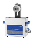 Six Liter Ultrasonic Vinyl Records Cleaner With Heating Function For Lp Ep And Seven Inch Media Stainless Steel Body showing digital timer and bracket.
