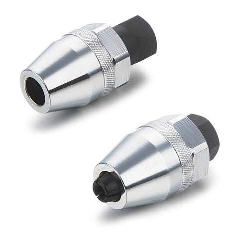 Damaged Bolt And Stud Extractor Tool For Removing One Quarter Inch To One Half Inch Studs With Grips And Adjustable Three Jaw Design