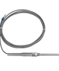 PT100 Temperature Sensor Probe In Stainless Steel, Industrial Thermocouple For Temperature Control And Monitoring, 58 To 752 Fahrenheit Range, Plug-And-Play Install And Durable For Equipment Testing, braided cable