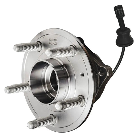 Four Front And Rear Wheel Bearing Hubs Assembly Replacement Kit for 2010 2017 Chevy Equinox and GMC Terrain, close-up view