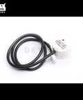 Non Contact Liquid Level Sensor Induction Switch XKC-Y25-NPN for airtight containers with black cable and round detector.