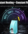 Heavy-Duty 3000W Professional Steam Cleaner With 3.5 Gallon Tank showing instant heating and steam temperature dial.