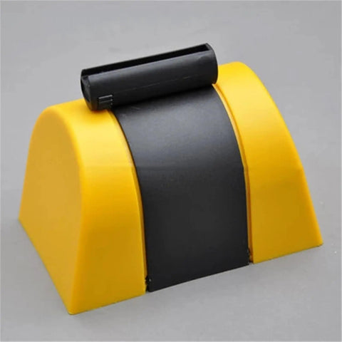 Wall Mounted Retractable Safety Belt With Slick Quick Deploy Mechanism And Tough As Nails Yellow Black Caution Tape For Smooth Crowd Control And Solid Area Separation Keeping Folks In Check With Zero Hassle