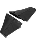 Abs Plastic Marine Hydrofoil Stabilizer Fin For Outboard Engines 4 To 50HP showing two black ABS fins with mounting holes.