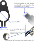12G CO2 To PCP Regulated Conversion Kit component details with measurements and camouflage tape for Crosman Pistols 1377 2240 1322 2250