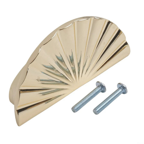 Gold Semicircular Cabinet Handle For Wardrobe, Drawer And Door Zinc Alloy Pull Knob with mounting screws