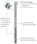 Chucking reamer with round straight shank, 5/16 in, six straight flutes, HSS cobalt M35 metalworking tool