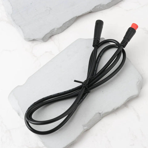 2 Pin E Bike Light Throttle Waterproof Extension Cable 56 Cm Long For 52V 48V 36V E Bike Motors IP65 Waterproof Wiring