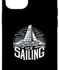 Ice Sailing Thrill Seeker Case For IPhone 13 Protects With A Sturdy Two Part Shockproof Build For Yacht Boating Fans And Ice Sailors