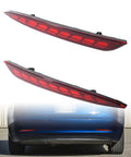 Street Ready Sequential Led Rear Bumper Light Assembly For Tesla Model 3 2017 To 2022 showcasing two sleek red light modules.