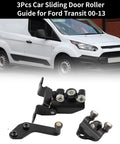 3-piece Door Roller Set, Compatible With Transit From 2000 To 2013, AC11 V268K35 Sliding Door Hardware, front view with Transit van