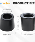 One Quarter Inch Quick Coupler Gasket Kit For HVAC And AC Refrigeration Hose Seals With Rugged Rubber Gasket Seals, size details shown