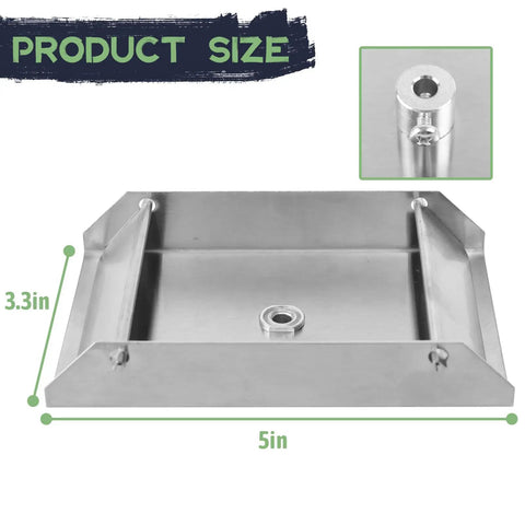 Highwild 12 Volt Spinner Plate For Deer Feeder With Heavy Duty Metal Construction And Rust Resistant Design Includes Mounting Hardware Swing Gates Prevent Feed Loss Waterproof Build Ideal For Outdoor Wildlife Attractors Durable And Reliable