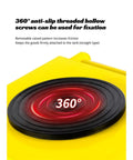 360° anti-slip threaded hollow screw on heavy duty electric load moving platform with remote control for gripping cargo securely.