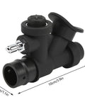 Scuba Diving Power Inflator With 45 Degree Oral Inflation Valve And K Shaped Relief Valve For Standard 1 Inch Hose Fits Back Mount BC