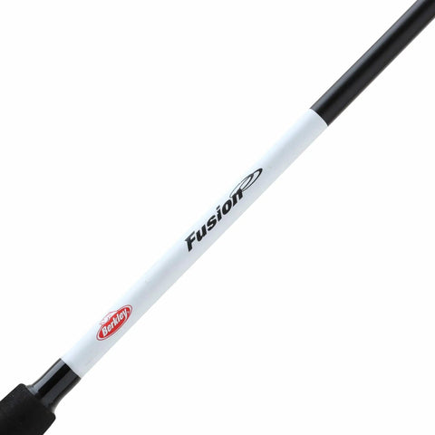 Fusion Spincast Rod And Reel Combo With 6 Foot 6 Inch Length, Lightweight Graphite Reel Body, Two Piece Rod, close-up of rod handle