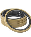 Spring Loaded Pin and Gray Ring Seal Kit for Shaft Bore in Reciprocating and Rotary Hydraulic Cylinders, Oil Seal Gasket Assortment 18x3.2