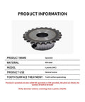 Top Quality 04C Drive Sprocket With 12 Teeth 6mm Bore Made From Heavy Duty 45# Steel For Table Wheel Setup, showing gear detail.