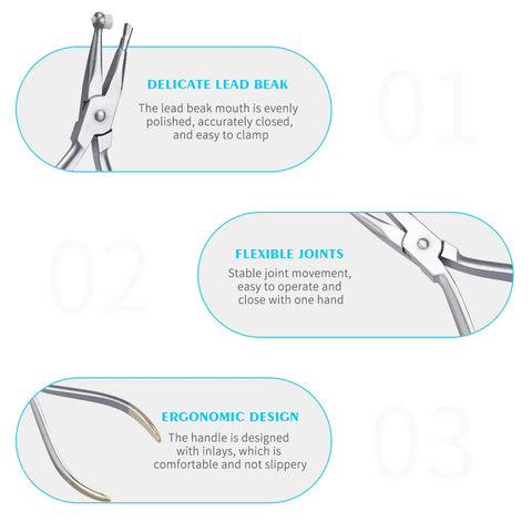 Pro Grade Orthodontic Adhesive Remover Pliers For Braces No Fuss Cement Bonding Removal Tool With Ergonomic Grip Rounded Edges Medical Grade Stainless Steel Durable Dental Tool For Fast Glue Bond Cleanup, stainless steel, ergonomic grip