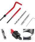 30 Piece M8 Thread Repair Kit With Stainless Wire Inserts Drill Bit Tap Installation Tool Wrench And Lug Breaker For Auto Repair Gearhead Engine Restoration Car Maintenance And Quick Thread Fixes, drill and tap tools