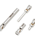 Tough As Nails Stainless Steel Driveshaft And Universal Joint Upgrade For Redcat Ascent 18 Apex one eighth scale RC crawler metal parts