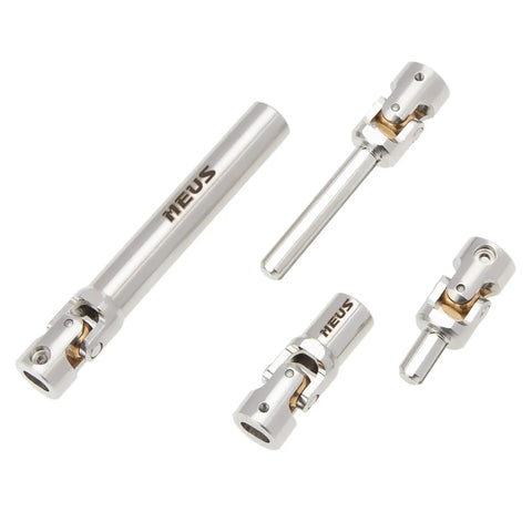 Tough As Nails Stainless Steel Driveshaft And Universal Joint Upgrade For Redcat Ascent 18 Apex one eighth scale RC crawler metal parts
