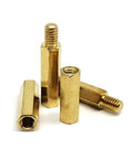 Brass Copper PCB Hex Standoff Pillar Spacer Kit Bundle M2 0.5 M3 M4 Assortment With 510 680 And 1700 Pieces For Electronics DIY Projects Includes Screw Nuts And Column Spacers For Mounts. Brass hex PCB standoffs with threaded ends