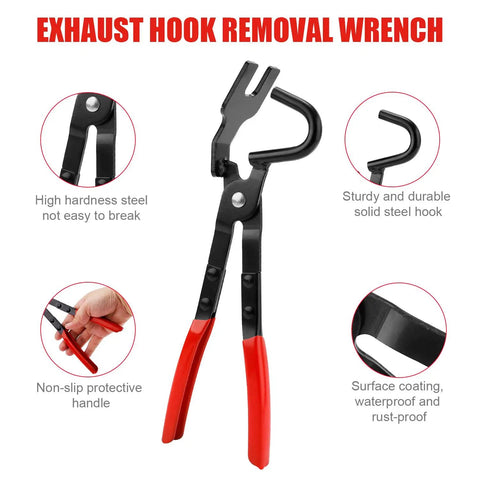 Get The Job Done Right With Heavy Duty Exhaust Hanger Pliers Plus Four Premium Rubber Hooks For Cars And Trucks No More Messy Muffler Fixes Or Broken Parts This Ultimate Auto Kit Makes Repairs Super Easy And Totally Satisfying. 29.3cm steel exhaust hook removal wrench