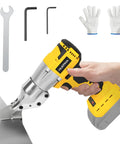 Cordless Sheet Metal Shear Brushless Electric Shears With 360 Degree Pivoting Head And Two Speed Control For Cutting Iron And Stainless Steel And Sheet Metal Battery Not Included Compatible With 20V Max Batteries for indoor outdoor use