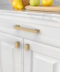 10 Pack Champagne Bronze Cabinet Pulls 5 Inch Hole Center For Kitchen Cabinets Hardware Brushed Brass Gold Drawer Handles