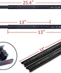 Durable 13 Inch Full Extension Drawer Slides Set Of 2 With Ball Bearing Side Mount For Cabinets And Kitchens