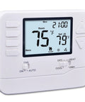 5/1/1 Day Programmable Heat Pump Thermostat For 2H/1C Systems With Aux Emergency Heat, DIY Install, 4.5 Inch Display