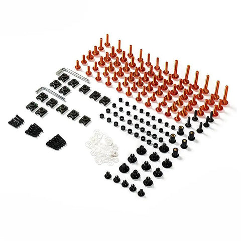 Fairing Bolts Kit For CBR250R 2011 To 2014 Aluminum Fasteners Hardware Clips Dope Orange Universal Fit For Most Sport Bikes