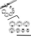 Depth Stop Collar Drill Bit Kit 7 Piece Set 1/8in 3/16in 1/4in 5/16in 3/8in 7/16in 1/2in With 2.5mm Hex Wrench For Woodworking