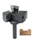 Rock Solid One Quarter Inch Shank Slab Flattening Router Bit With Hardened Steel Body And Razor Sharp Carbide Tips, 1.5 inch head.