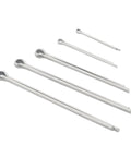 All-In-One Stainless Steel Cotter Pin Kit 25 Pcs in 5 Sizes M1.5x25 to M4x80 for automotive and axle fasteners, corrosion-resistant