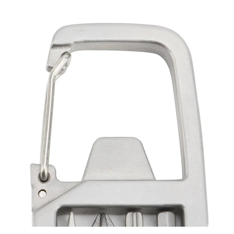 Close-up of a 13 In 1 Stainless Steel Multi Tool for Camping and Hiking showing the bottle opener feature.