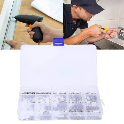 Top Notch Mini Self Tapping Screws With Rounded And Countersunk Cross Heads Crafted From Durable Stainless Steel Awesome For Patching Up Phones Tablets And Glasses Without Any Headaches Or Stripped Threads in a storage box