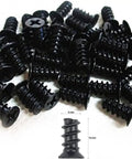 Top Tier 100 Piece Pack Of PC Computer Cooling Fan Mount Screws In Slick Black Finish Featuring Foolproof M5 X 10 Millimeter Threading and Rock Solid Steel Construction for hassle-free setup.