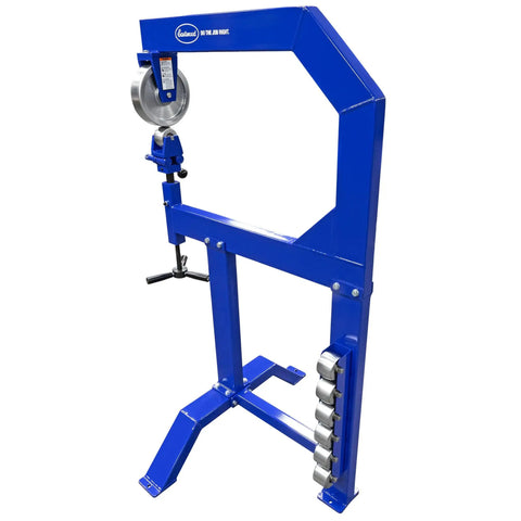 Pro Shop English Wheel Kit With Heavy Duty Floor Stand And Secure Anvil Rack For Tough Panel Beating And Sweet Metal Working On Any Muscle Car Or Hot Rod Build Project