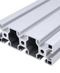 Durable Black 40120 T-Slot Aluminum Profile Extrusion Frame In Multiple Lengths For Custom Projects And Industrial Builds With Rust-Proof Alloy close-up showing multiple pieces.
