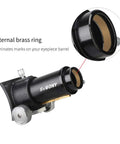 Rack And Pinion 1.25 Inch Focuser For Newtonian Reflectors With 65mm Travel, showing brass ring design for solid lock