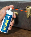 Lock Lube Penetrating Lubricant For Tight Spaces 2 Oz Cans Pack Of 2 being applied to a lock with spray nozzle