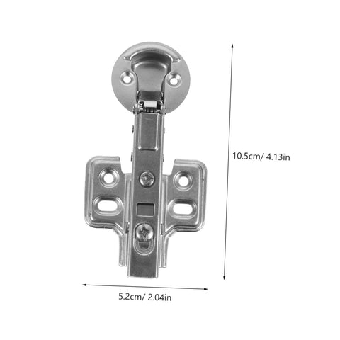Stainless Steel Damping Hinges For Cabinet Doors 2 Pack Heavy Duty Hydraulic Soft Close Mechanism Front View Easy Installation