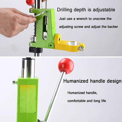 Heavy Duty Drill Press Stand With Clamp Support Tool 360 Rotation And 60mm Stroke adjustment screw and user-friendly handle design
