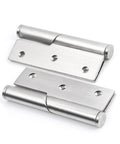 Pair Of Stainless Steel Rising Butt Lift Off Door Hinges Left Hand Three Inch 76mm