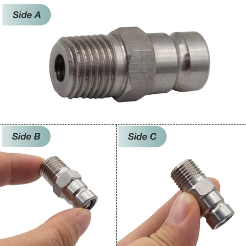 Outboard Fuel Tank Side Connector Replacement For 8HP To 50HP Boats And Motors Fits 5/16 Inch Hose 8mm Durable Marine Grade Fit Nissan Tohatsu Evinrude Johnson OMC 3E0-70270-0 9999800MA2 5040795 Replacement Part